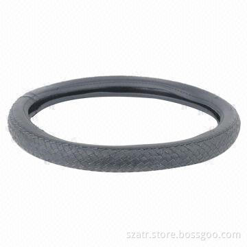 Car Steering Wheel Cover with Black, Grey, Beige Colors